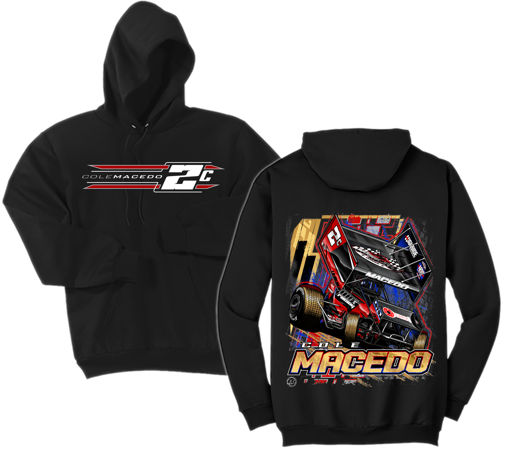 Golden Hour - Youth Hoodie - (Black) – ShopColeMacedoRacing
