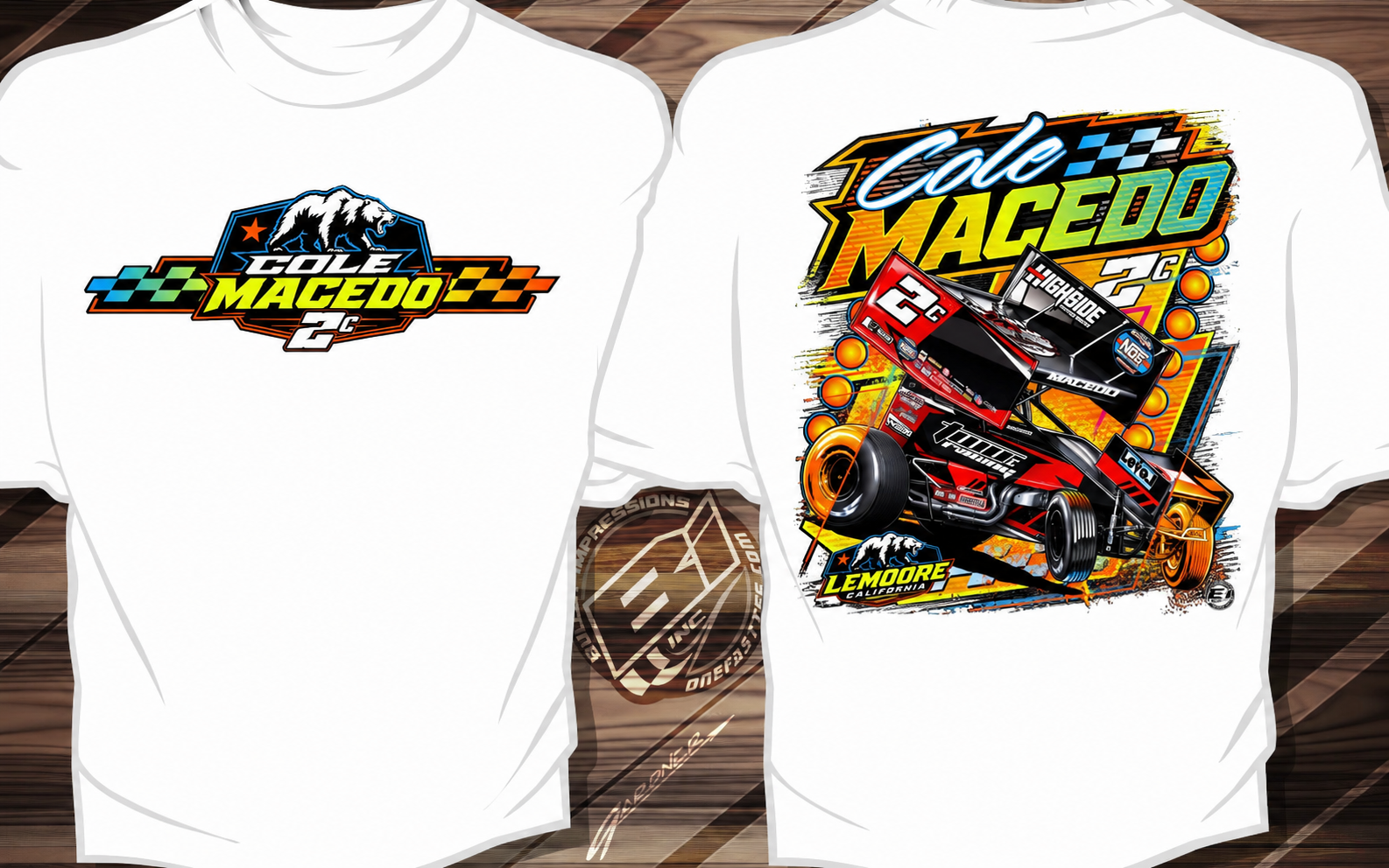 Neon T-Shirt (Black Gray, and White)